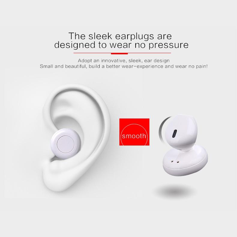 Mini Bluetooth 4.2 In-ear Stereo Earphone with Charging Box - Single Ear