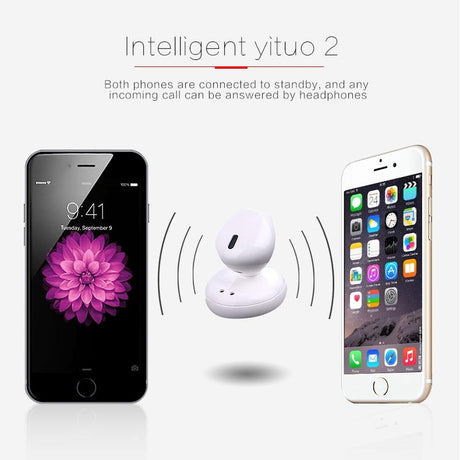 Mini Bluetooth 4.2 In-ear Stereo Earphone with Charging Box - Single Ear