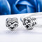 925 Sterling Silver Heart Diamond Beads For Diy Bracelets