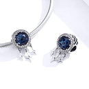 925 Sterling Silver Blue Star Fringed Beads For Diy String Accessories