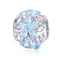 925 Sterling Silver Chic Snowflake Beads For Diy Bracelets & Necklaces