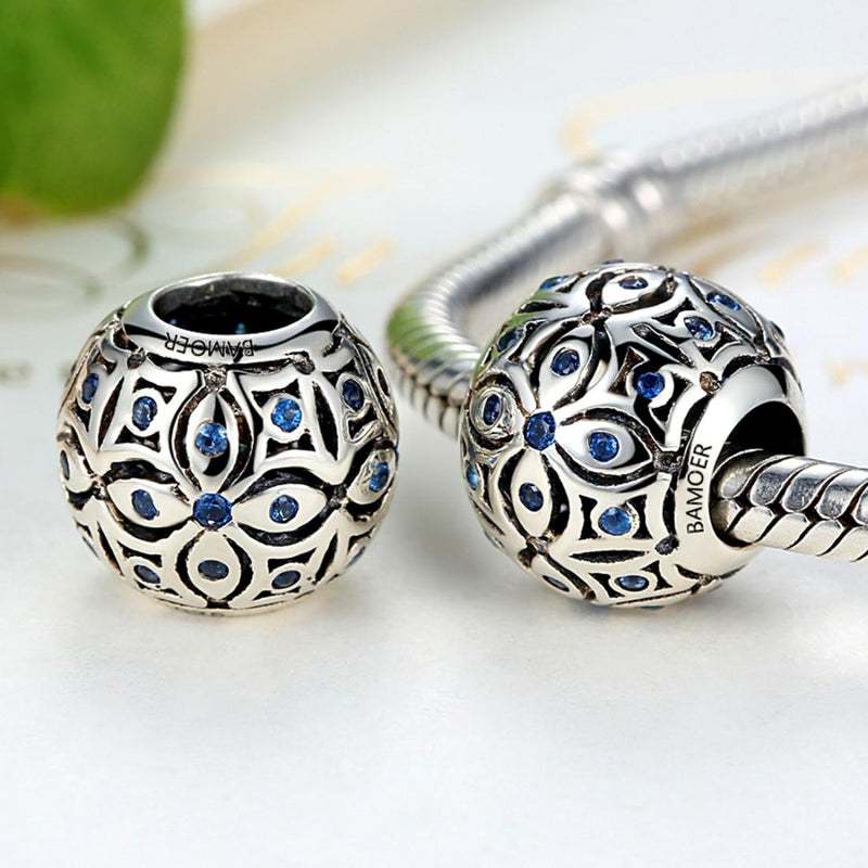 925 Sterling Silver Summer Flower Beaded Bracelet Accessory