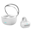 Touch Bone Conduction Bluetooth Earphone with Charging Warehouse - Ear Clip Type - Grey