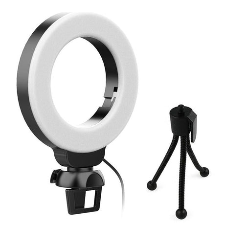 48Leds Laptop Camera Beauty Ring Light - Clip Set 4-Inch