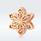 925 Sterling Silver Rose Gold Snowflake Beads For Diy Bracelets & Necklaces