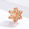 925 Sterling Silver Rose Gold Snowflake Beads For Diy Bracelets & Necklaces