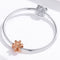 925 Sterling Silver Rose Gold Snowflake Beads For Diy Bracelets & Necklaces
