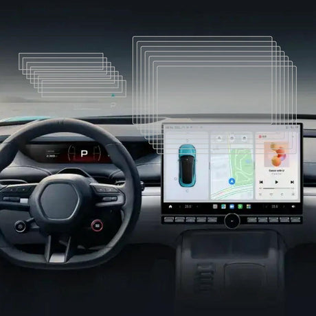 25-pack Tempered Glass Film for Car Navigator Protection - For Xiaomi Su7