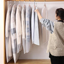 2-Pack Hanging Garment Storage Bags With Zipper - Clear
