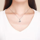 925 Sterling Silver Bicycle Pendant With Zircon Beads For Diy Bracelet Style - Pendant + Bare Chain