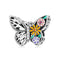 925 Sterling Silver Diy Butterfly Bracelet With Pearl Accents Bsc588