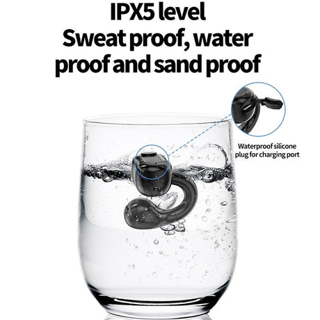 Waterproof Bluetooth Earphones with Ear Clip - M10