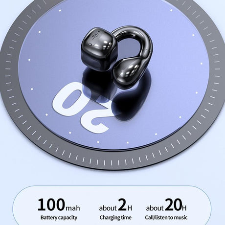 Waterproof Bluetooth Earphones with Ear Clip - M10