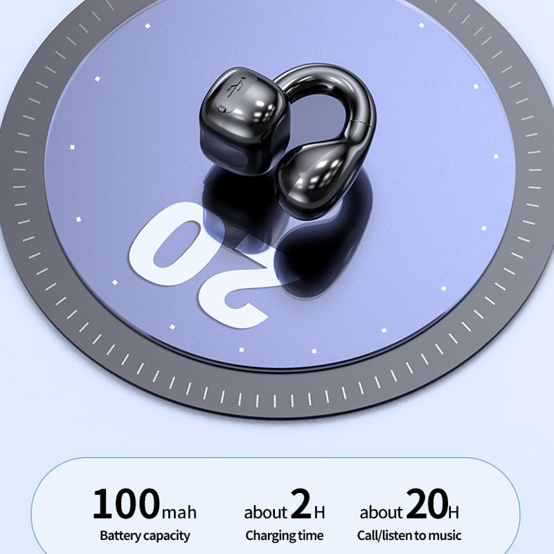 Waterproof Bluetooth Earphones with Ear Clip - M10