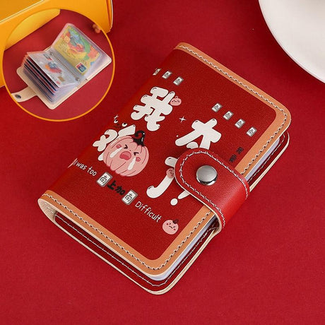 Festive Cartoon Snap Anti Degaussing Card Holder Lucky Change Id Storage Bag - Make A Fortune