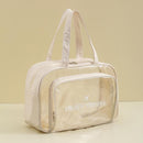 Beige Waterproof Beach Bag For Toiletries Cosmetics L For Swimming Travel - Beige With Shoe Warehouses