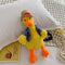 Adorable Cartoon Plush Shoulder Bag Duck White Green - Puppy Brown