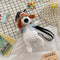 Adorable Cartoon Plush Shoulder Bag Duck White Green - Puppy Brown