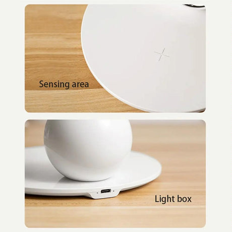 15W Rotatable Night Light Fast Charger Wheat - Wheat-Colour