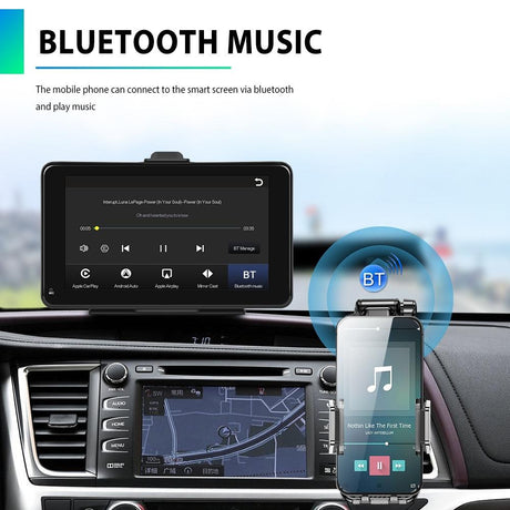 7 Inch Hd Smart Screen With Wireless Carplay & Android Auto + Camera