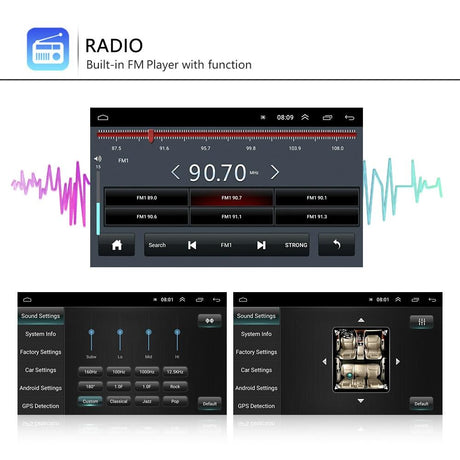 7 Inch Android Car Navigation Player For Volkswagen - 2 + 32G Wireless Carplay - Standard + 4Lights Camera