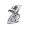 925 Sterling Silver Relief Number Series 0 9 Beads For Diy Bracelets & Necklaces Style - 1