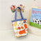 Cartoon Graffiti Bento Bag - Cute Canvas Handbag - Model 2 Green
