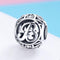 925 Sterling Silver Personalized Letter Beads For Diy Bracelets & Necklaces Style - B