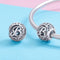 925 Sterling Silver Personalized Letter Beads For Diy Bracelets & Necklaces Style - B