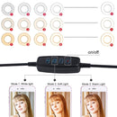 360 Degree Flexible Selfie Ring Light With Phone Holder For Live Streaming