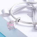 925 Sterling Silver Diy Romantic Beaded Bracelet
