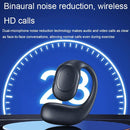 Wireless Bluetooth 5.2 Earphones with Noise Reduction Ear-mounted Design - White Without Accessories