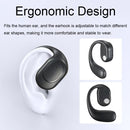Wireless Bluetooth 5.2 Earphones with Noise Reduction Ear-mounted Design - White Without Accessories