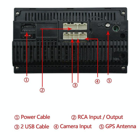 7 Inch Android Car Navigation Mp5 Player With Gps Bluetooth And Camera - Universal Fit
