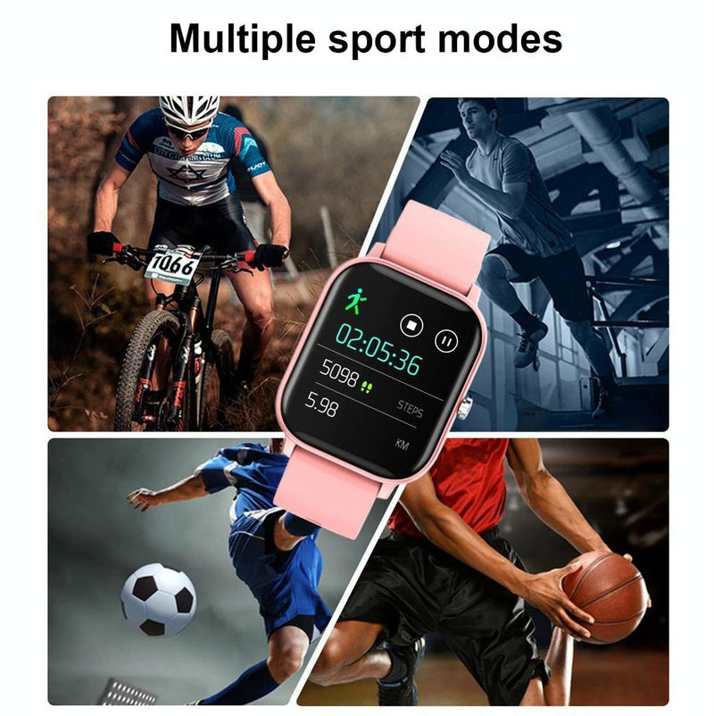 1.4 Inch Heart Rate & Blood Pressure Smart Watch Black