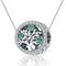 925 Sterling Silver Tree Of Life Diamond Pendant Set Style - Bead + Chain