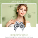 925 Sterling Silver Angel Wing Beads For Diy Bracelet Bead+Chain Style - Bead + Chain