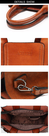Leather Women Tote Bag For Casual Shoulder Carry