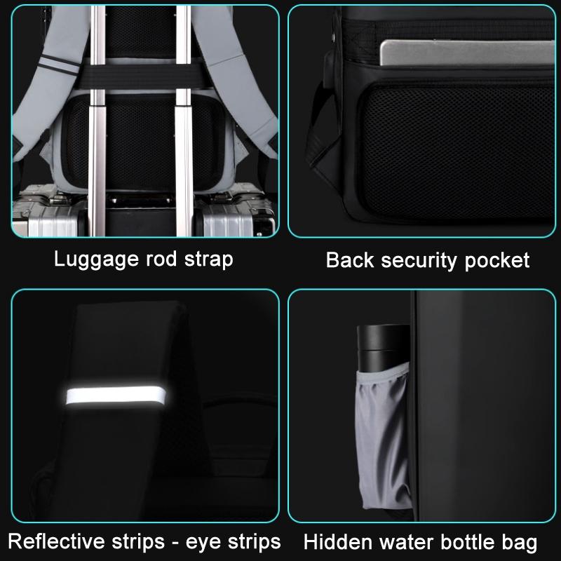 15.6 Silver Hard Shell Gaming Backpack