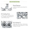 925 Sterling Silver Blue Zircon Owl Pendant For Diy Bracelets Style - Necklace + Pedndant