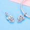 925 Sterling Silver Blue Zircon Owl Pendant For Diy Bracelets Style - Necklace + Pedndant