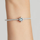 925 Sterling Silver Diy Winter Snowflake Bracelet Bead Set