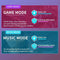 Low Latency Wireless Bluetooth Game Earphones with Colourful Lights - Non-Digital Display