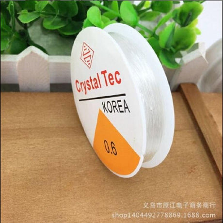5 Transparent Fishing Line Elastic Wire Rope 0.6Mm Diy Jewelry Material