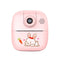 Hd Cartoon Kids Camera With Rotating Lens - Pink 16G
