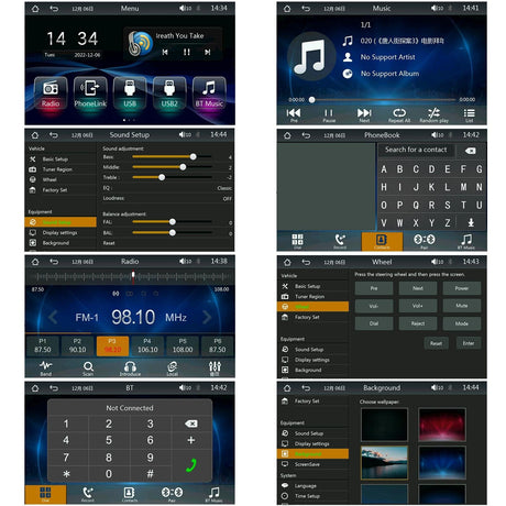 7 Inch Car Mp5 Player Carplay / Android Auto / Mirror Link / Bluetooth - Standard - With 4-Light Camera