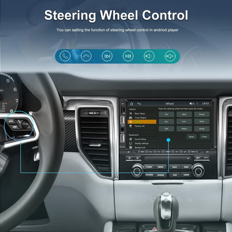 7 Inch Car Mp5 Player Carplay / Android Auto / Mirror Link / Bluetooth - Standard - With 4-Light Camera