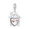 925 Sterling Silver Platinum Plated Santa Beads For Diy Bracelets & Necklaces