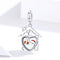 925 Sterling Silver Platinum Plated Santa Beads For Diy Bracelets & Necklaces