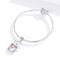 925 Sterling Silver Platinum Plated Santa Beads For Diy Bracelets & Necklaces